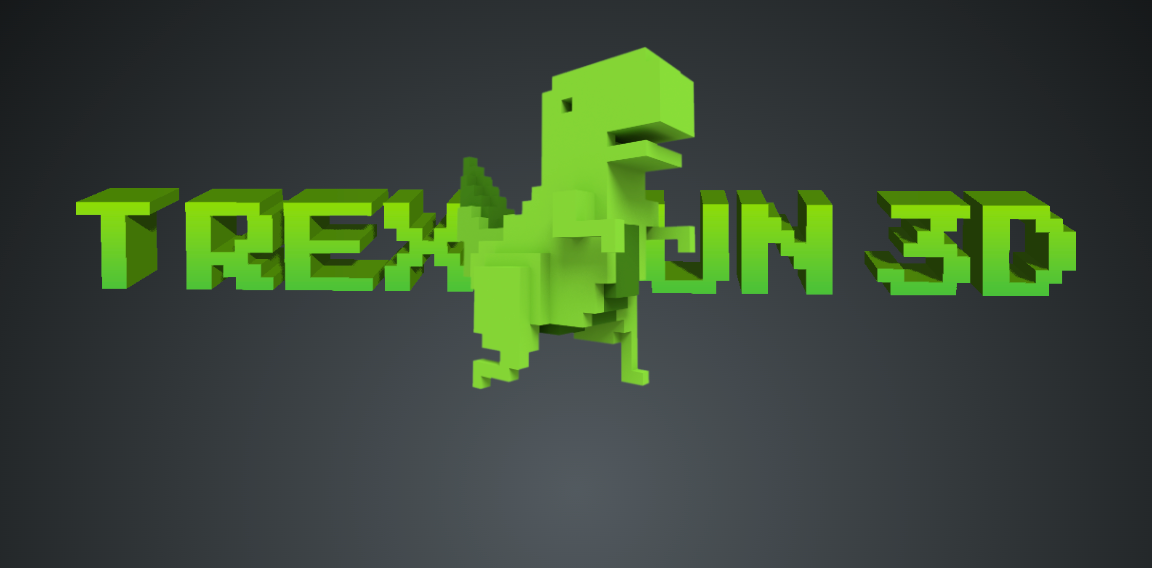 Voice-Controlled Dino Game - Play T-Rex Run 3D cover