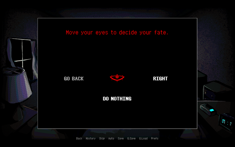 How to Date a Sleep Paralysis Demon scene showing the room and interactive pressure points