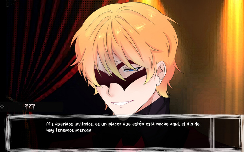 The Wonderful Puppet Circus dialogue scene with a masked puppet character inside the tent