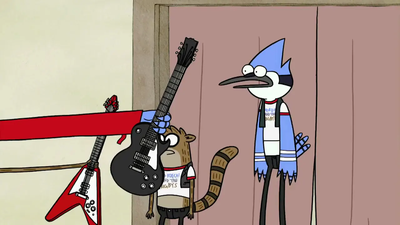 Regular Show — Baby Let’s Just Party Tonight at 00:34 — FUTURE MORDECAI