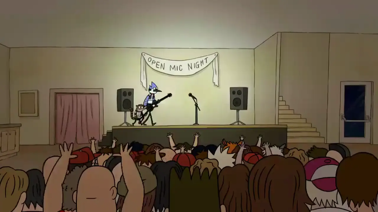 Regular Show — Baby Let’s Just Party Tonight at 00:39 — CROWD