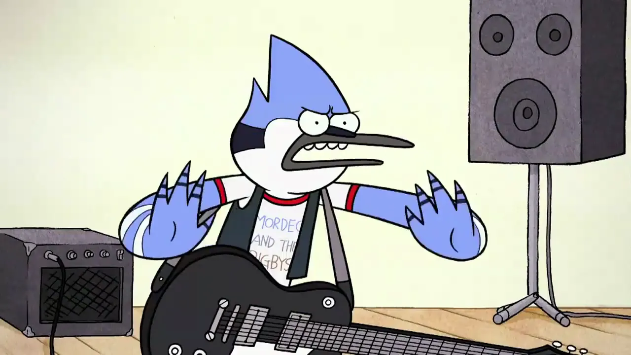 Regular Show — Baby Let’s Just Party Tonight at 02:04 — MORDECAI