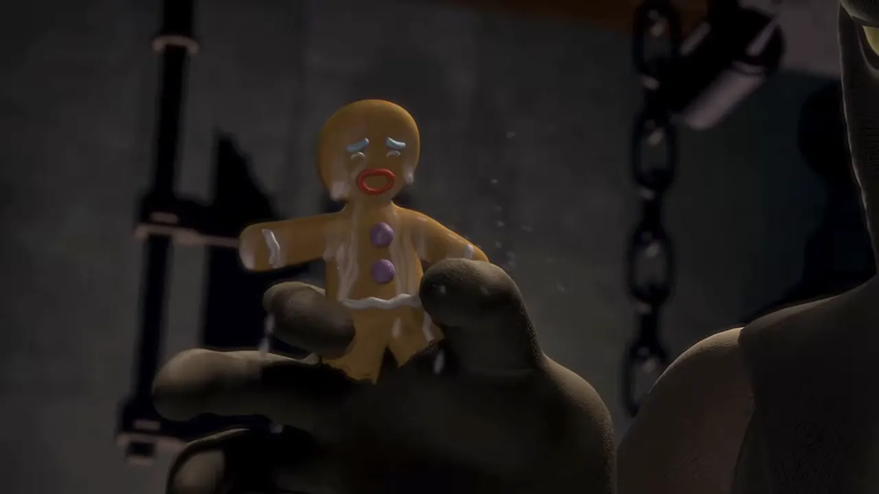 Shrek — Muffin Man & Magic Mirror at 00:06 — GINGERBREAD MAN