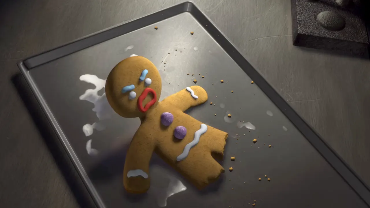 Shrek — Muffin Man & Magic Mirror at 00:25 — GINGERBREAD MAN