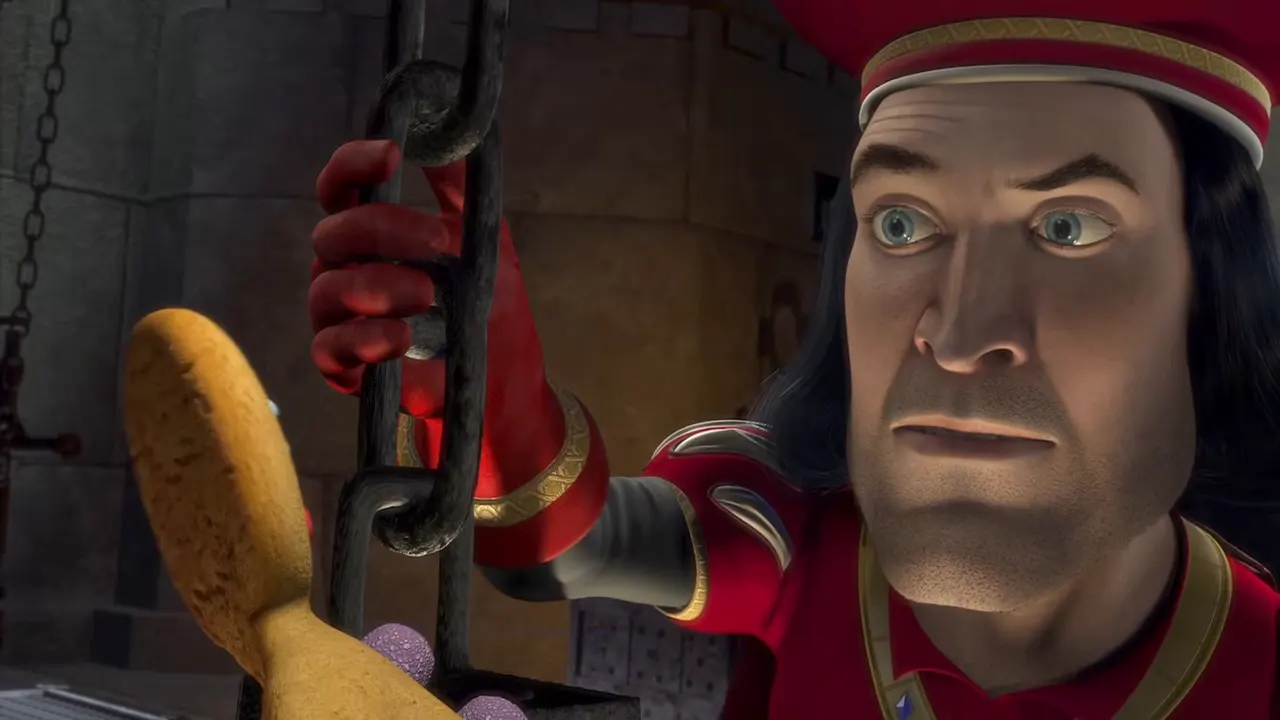 Shrek — Muffin Man & Magic Mirror at 00:56 — GINGERBREAD MAN