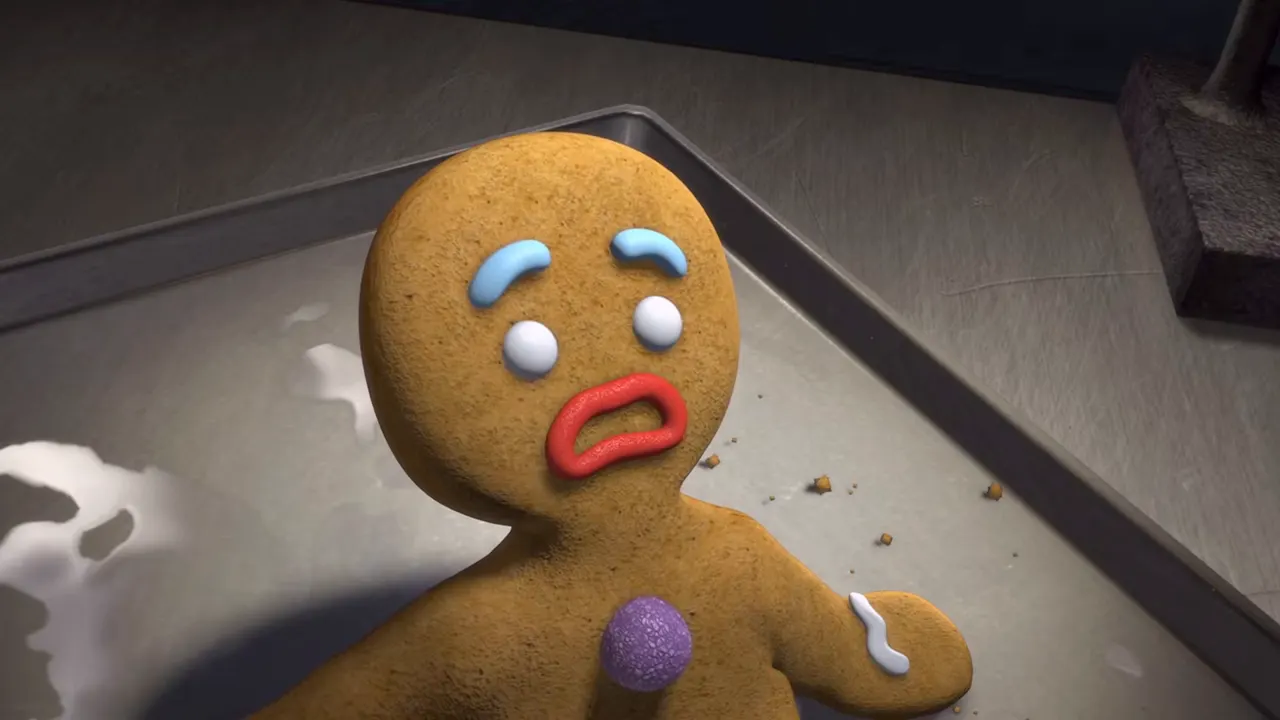 Shrek — Muffin Man & Magic Mirror at 01:01 — GINGERBREAD MAN