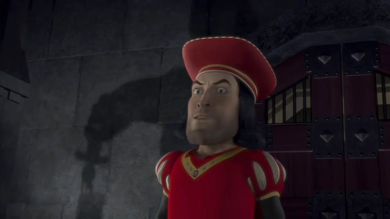 Shrek — Muffin Man & Magic Mirror at 00:03 — LORD FARQUAAD