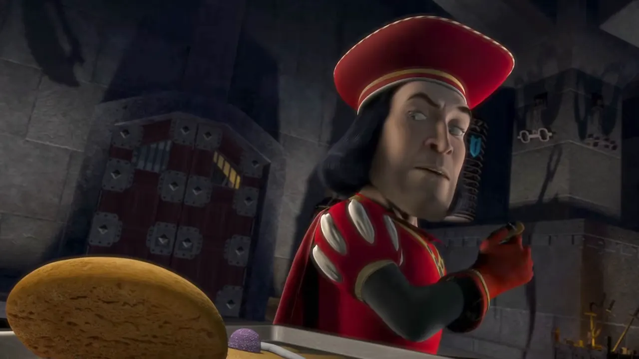 Shrek — Muffin Man & Magic Mirror at 00:27 — LORD FARQUAAD