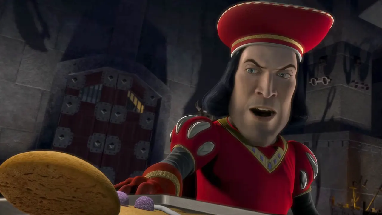 Shrek — Muffin Man & Magic Mirror at 00:29 — LORD FARQUAAD