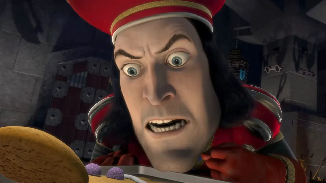 Shrek — Muffin Man & Magic Mirror at 00:34 — LORD FARQUAAD