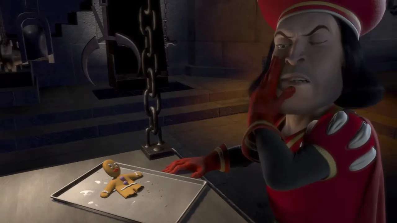 Shrek — Muffin Man & Magic Mirror at 00:36 — LORD FARQUAAD