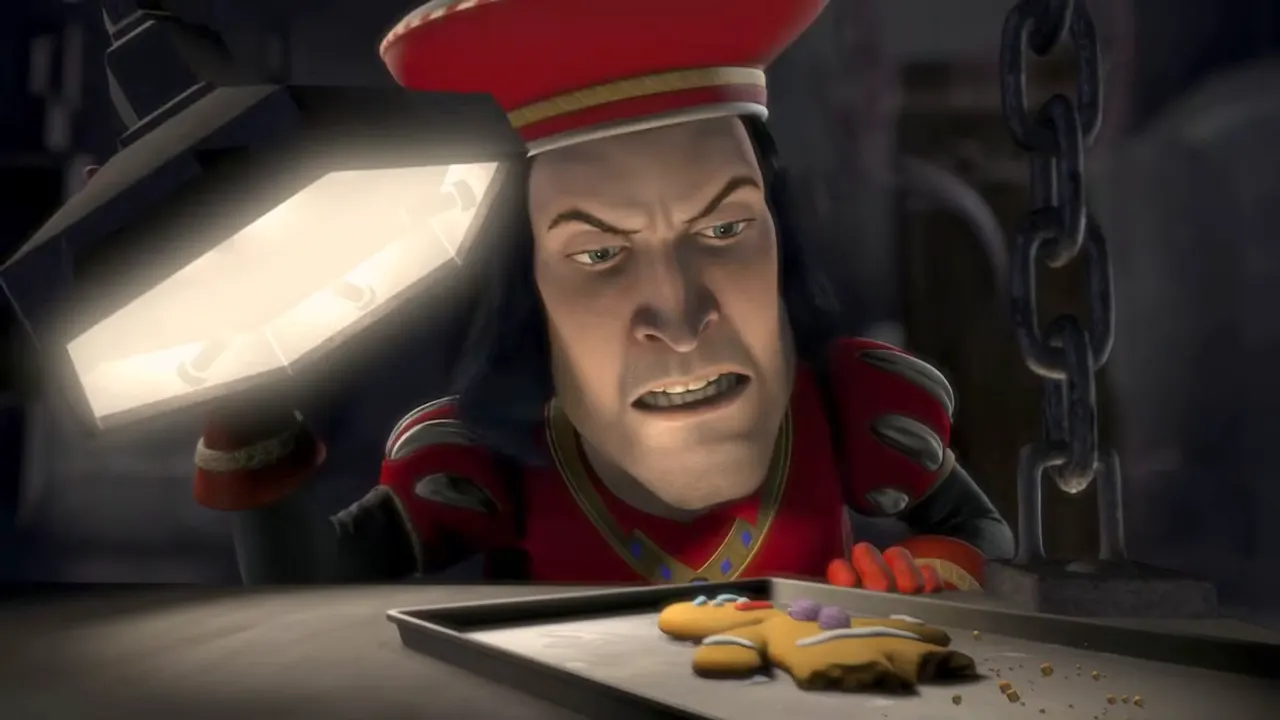 Shrek — Muffin Man & Magic Mirror at 00:48 — LORD FARQUAAD