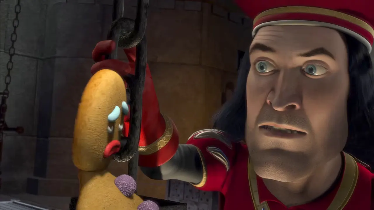 Shrek — Muffin Man & Magic Mirror at 00:55 — LORD FARQUAAD