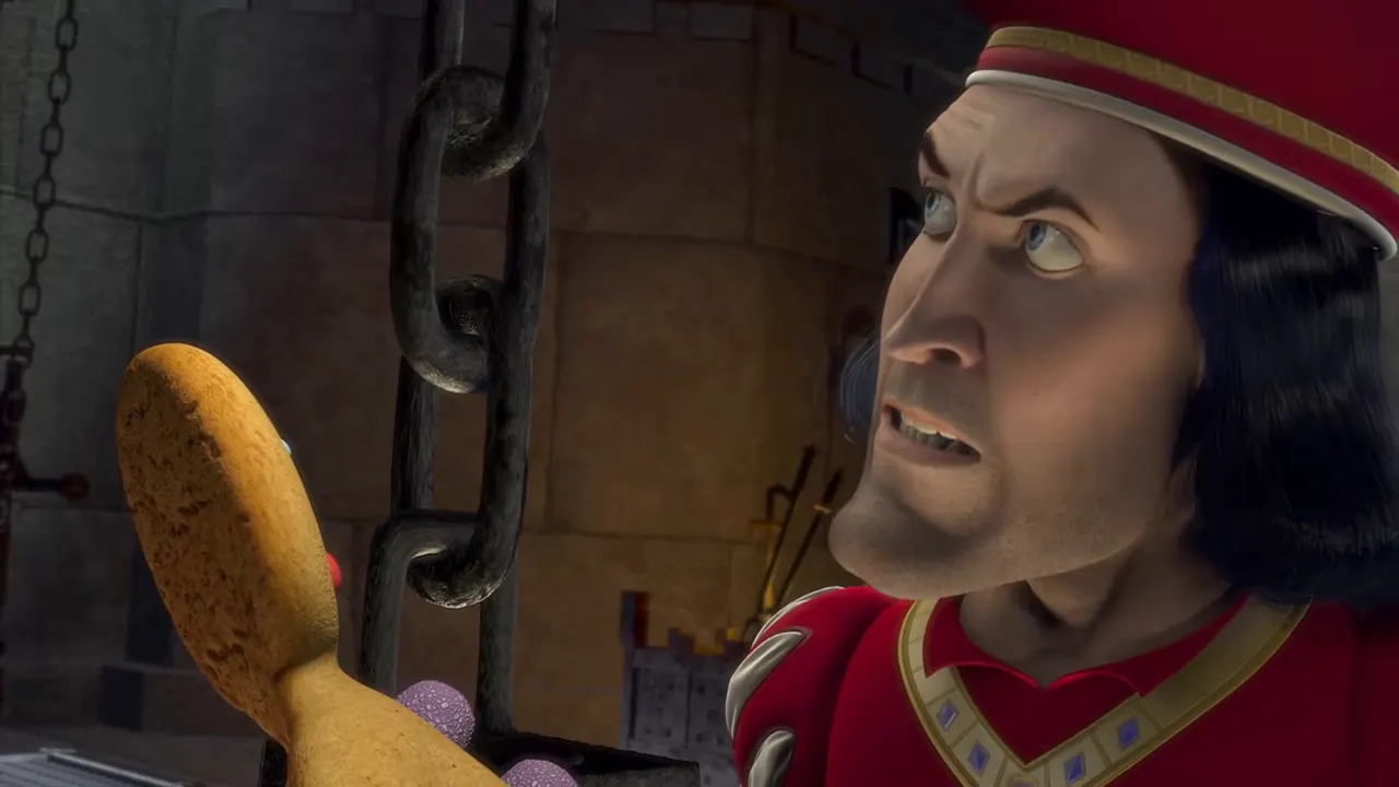 Shrek — Muffin Man & Magic Mirror at 00:57 — LORD FARQUAAD
