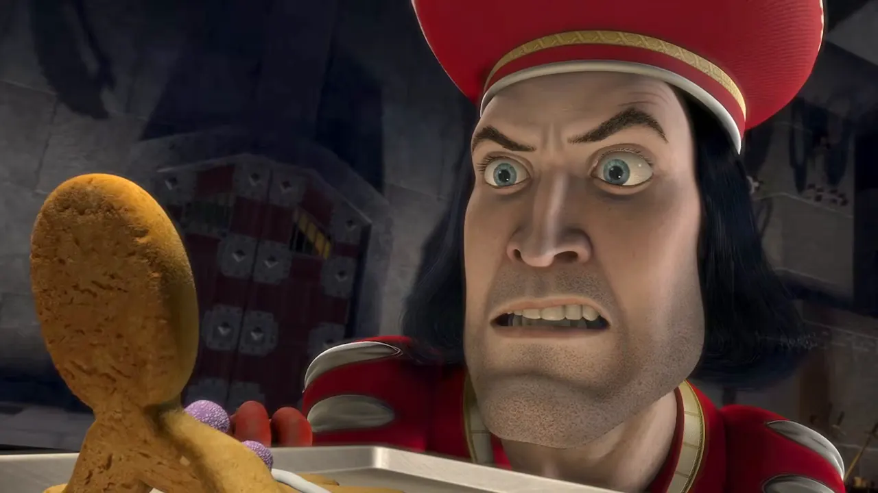 Shrek — Muffin Man & Magic Mirror at 01:04 — LORD FARQUAAD