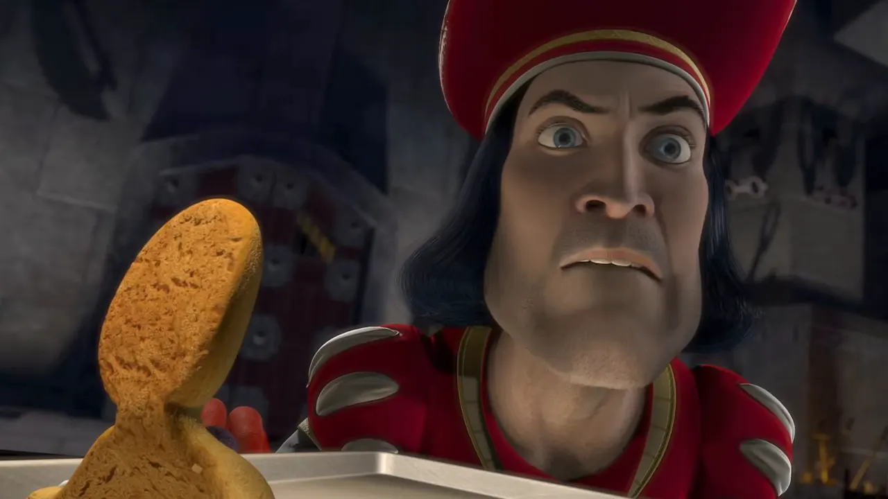 Shrek — Muffin Man & Magic Mirror at 01:07 — LORD FARQUAAD