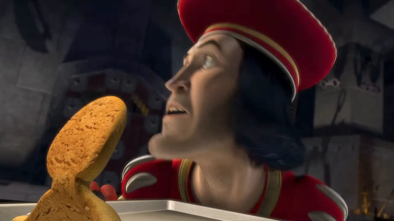 Shrek — Muffin Man & Magic Mirror at 01:09 — LORD FARQUAAD