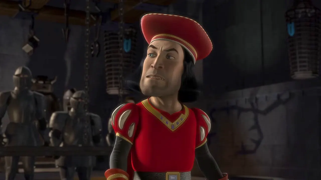 Shrek — Muffin Man & Magic Mirror at 01:48 — LORD FARQUAAD
