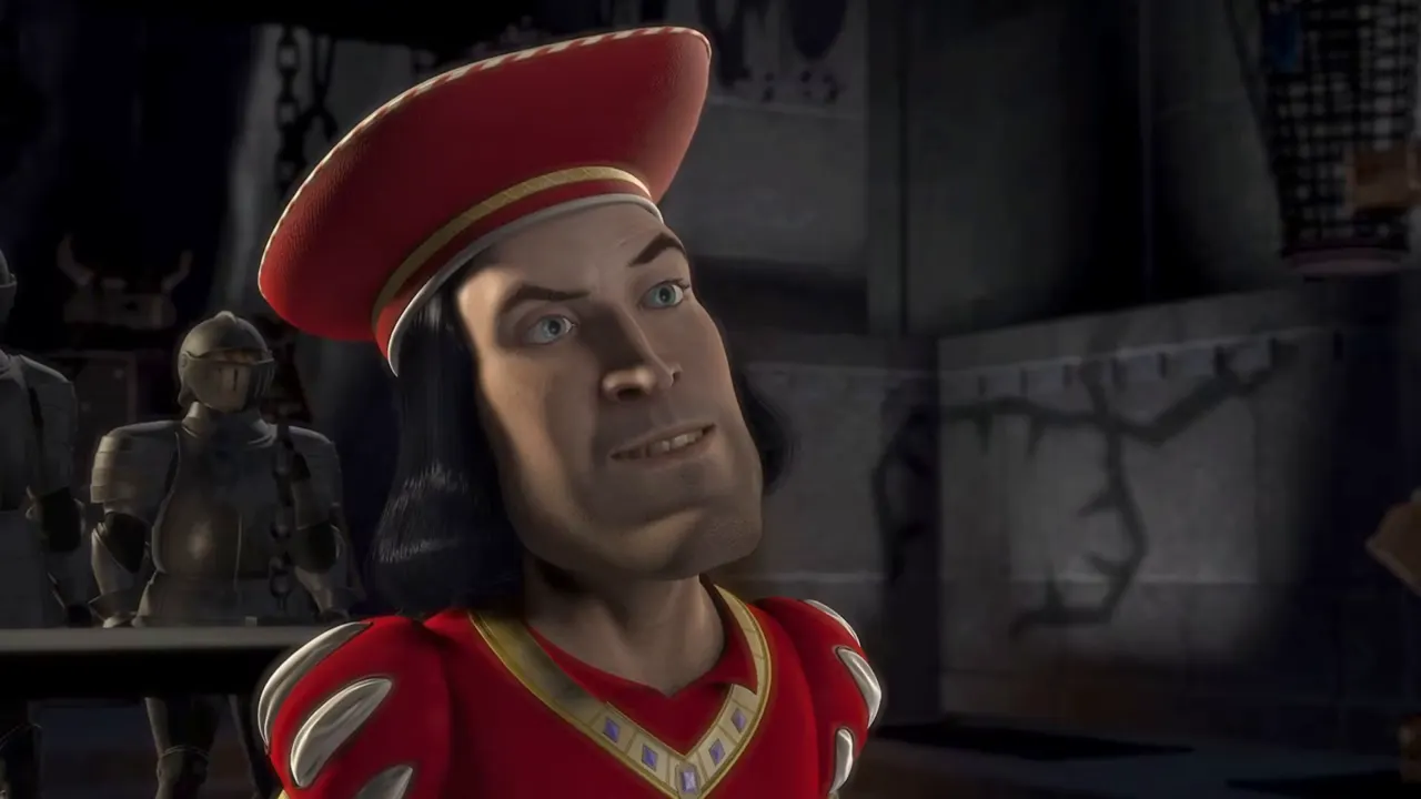 Shrek — Muffin Man & Magic Mirror at 01:51 — LORD FARQUAAD